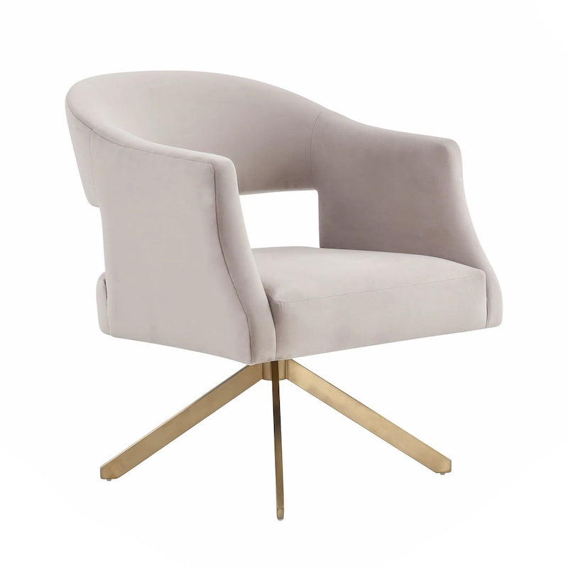 Fauteuil pivotant d'appoint – 69 cm L x 74 cm P x 84 cm H