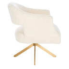 Fauteuil pivotant d'appoint – 69 cm L x 74 cm P x 84 cm H