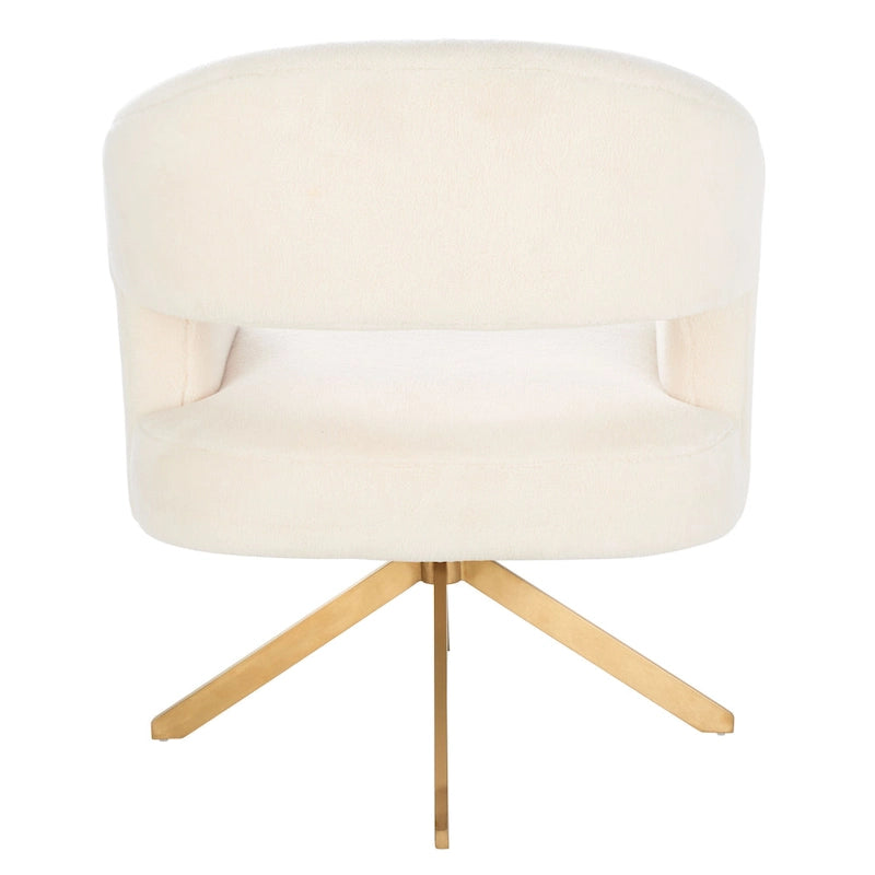 Fauteuil pivotant d'appoint – 69 cm L x 74 cm P x 84 cm H