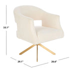Fauteuil pivotant d'appoint – 69 cm L x 74 cm P x 84 cm H