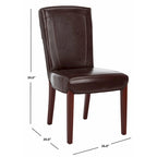 Chaises de salle à manger carrées (lot de 2) - L 51,6 cm x P 63 cm x H 100 cm