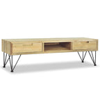 Meuble TV 120x35x35 cm en bois de teck massif