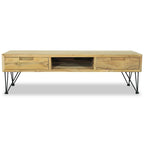 Meuble TV 120x35x35 cm en bois de teck massif