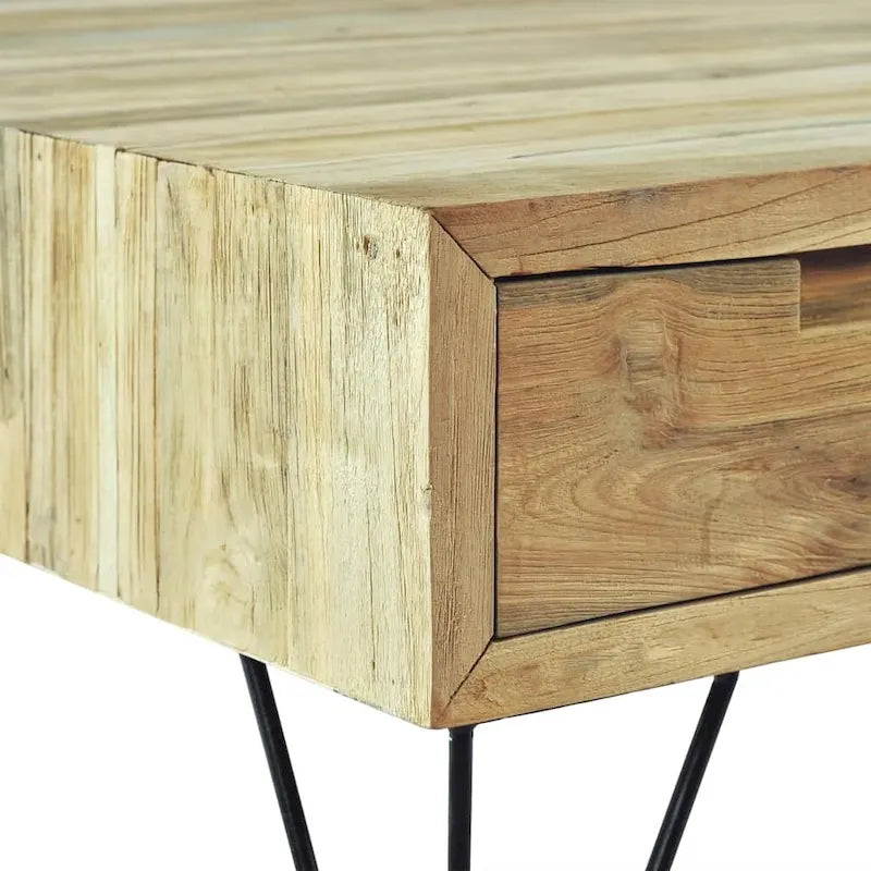 Meuble TV 120x35x35 cm en bois de teck massif