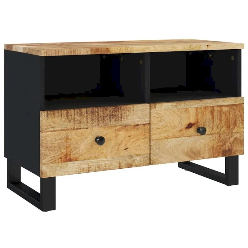 Meuble TV 70x33x46 cm Bois de manguier massif