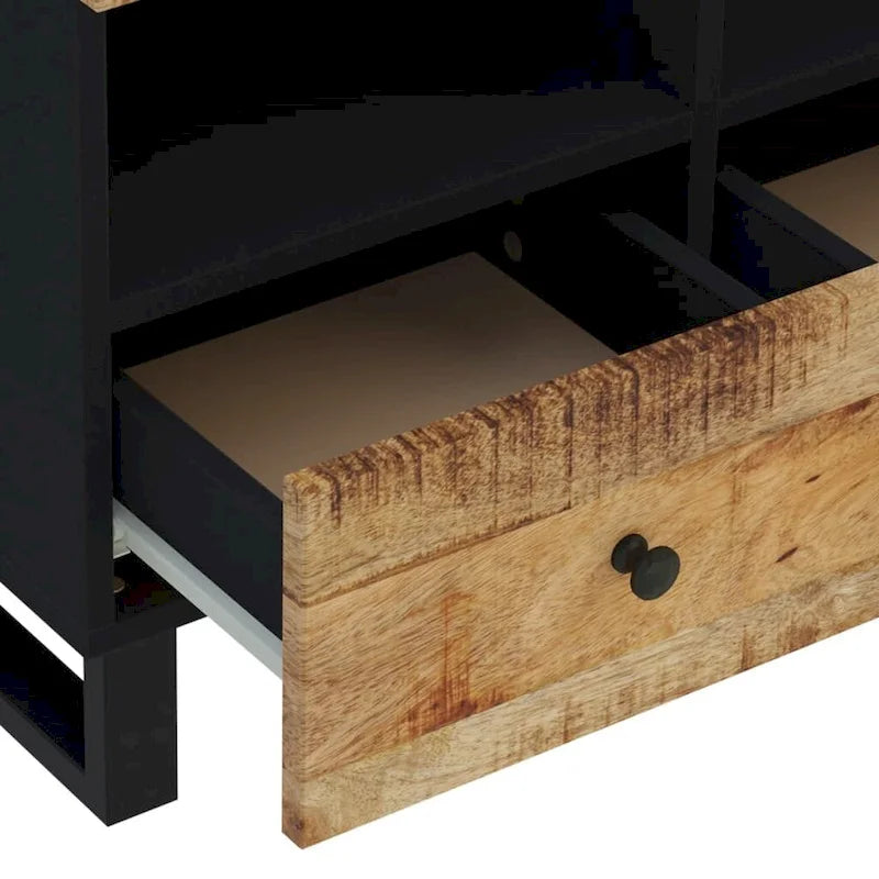 Meuble TV 70x33x46 cm Bois de manguier massif