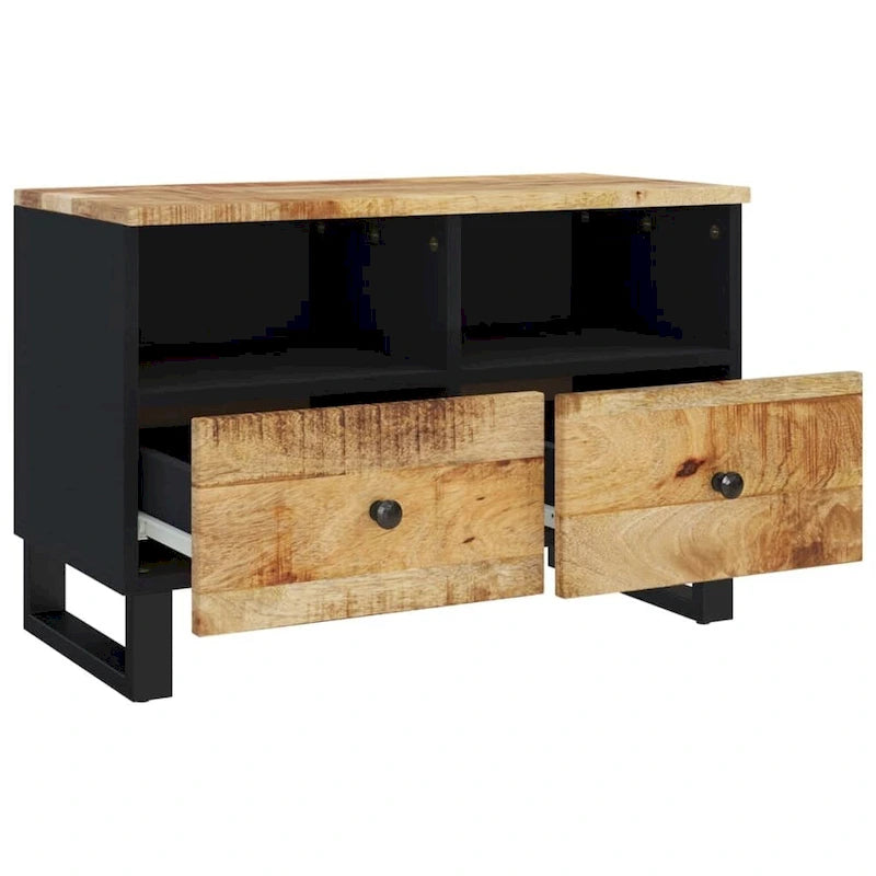 Meuble TV 70x33x46 cm Bois de manguier massif