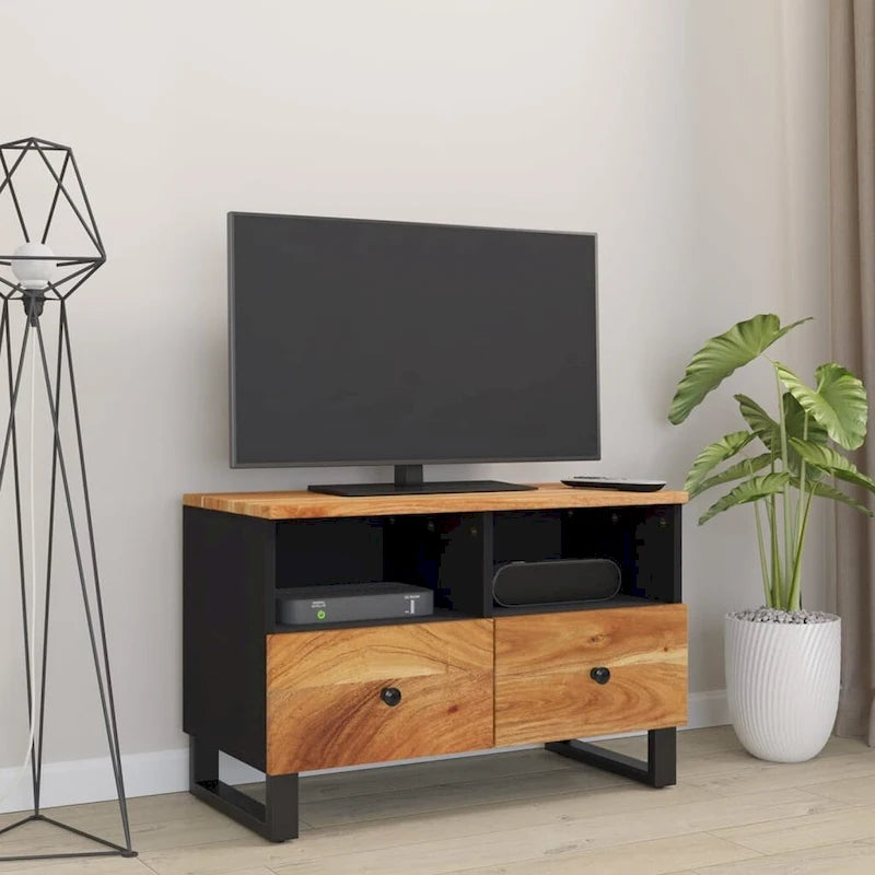 Meuble TV 70x33x46 cm Bois de manguier massif