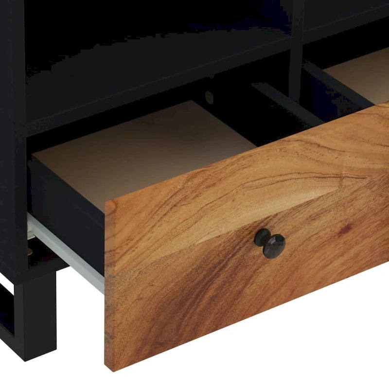 Meuble TV 70x33x46 cm Bois de manguier massif