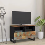 Meuble TV 70x33x46 cm Bois de manguier massif
