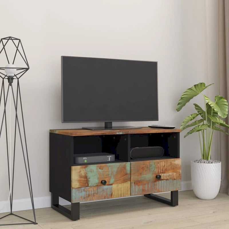 Meuble TV 70x33x46 cm Bois de manguier massif