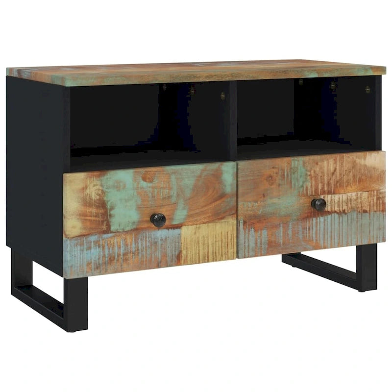 Meuble TV 70x33x46 cm Bois de manguier massif