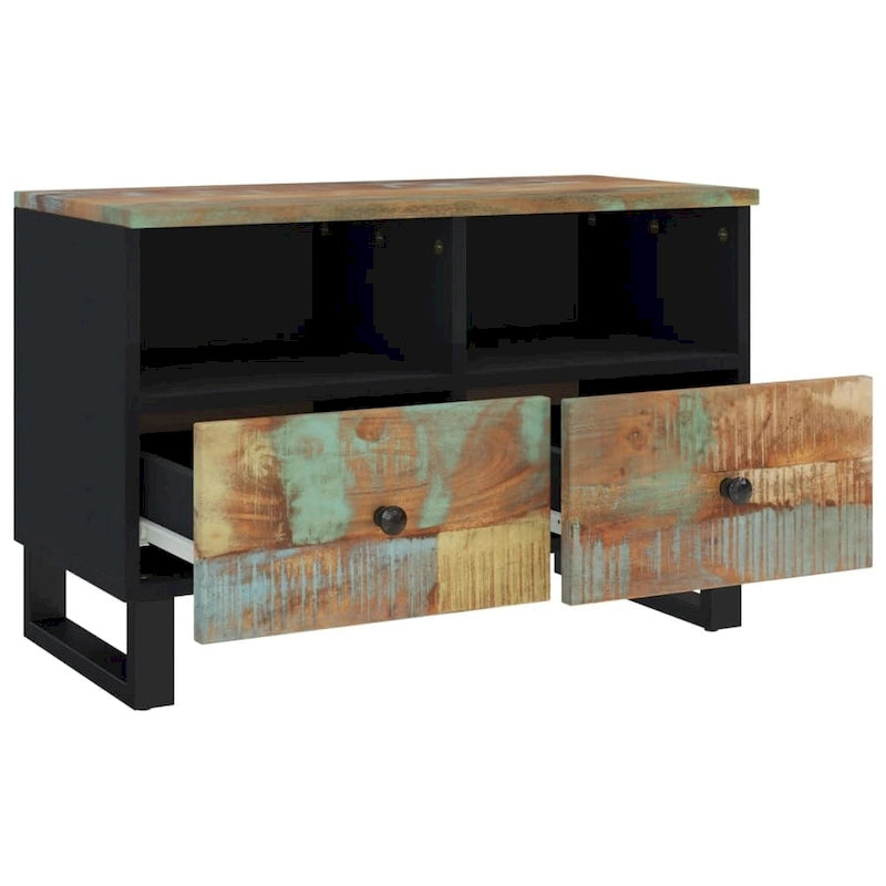 Meuble TV 70x33x46 cm Bois de manguier massif
