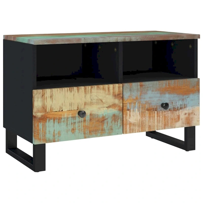 Meuble TV 70x33x46 cm Bois de manguier massif