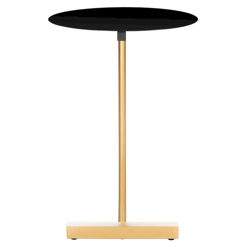 Table d'appoint ronde en C - 45 cm (L) x 45 cm (l) x 63,5 cm (H)