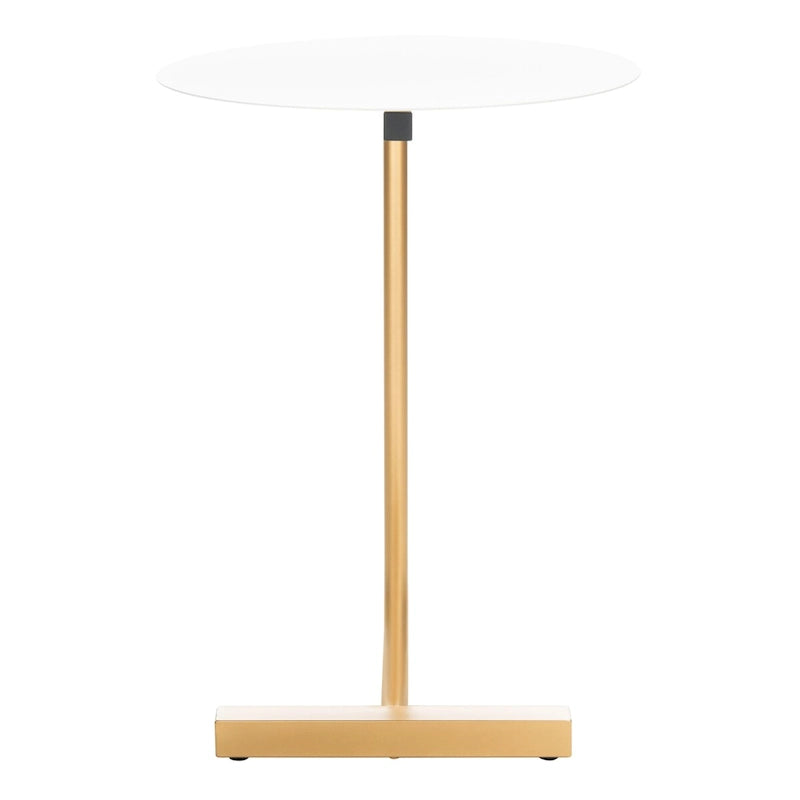 Table d'appoint ronde en C - 45 cm (L) x 45 cm (l) x 63,5 cm (H)