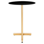 Table d'appoint ronde en C - 45 cm (L) x 45 cm (l) x 63,5 cm (H)