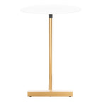 Table d'appoint ronde en C - 45 cm (L) x 45 cm (l) x 63,5 cm (H)