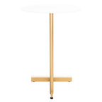 Table d'appoint ronde en C - 45 cm (L) x 45 cm (l) x 63,5 cm (H)