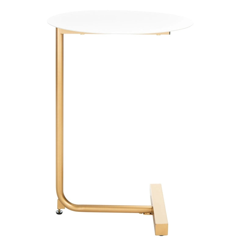 Table d'appoint ronde en C - 45 cm (L) x 45 cm (l) x 63,5 cm (H)