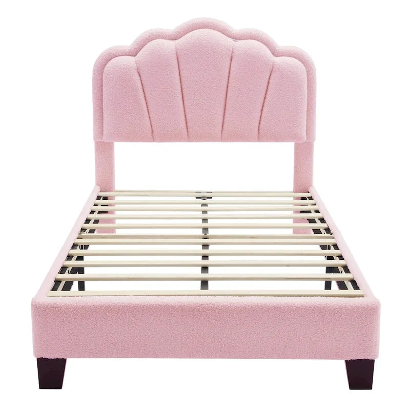 Ensemble de chambre 2 pièces avec cadre de lit LED et banc de rangement – Grand lit/Lit simple