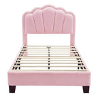 Ensemble de chambre 2 pièces avec cadre de lit LED et banc de rangement – Grand lit/Lit simple
