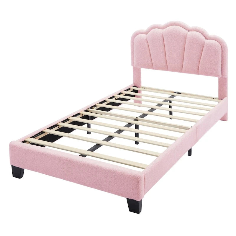 Ensemble de chambre 2 pièces avec cadre de lit LED et banc de rangement – Grand lit/Lit simple