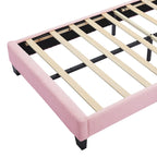 Ensemble de chambre 2 pièces avec cadre de lit LED et banc de rangement – Grand lit/Lit simple