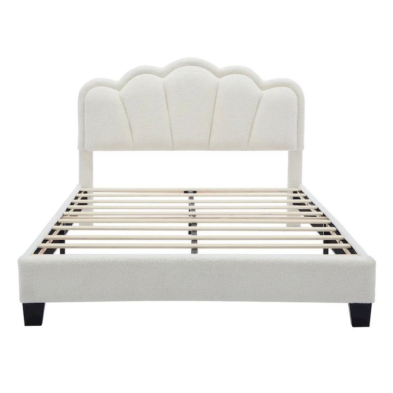 Ensemble de chambre 2 pièces avec cadre de lit LED et banc de rangement – Grand lit/Lit simple