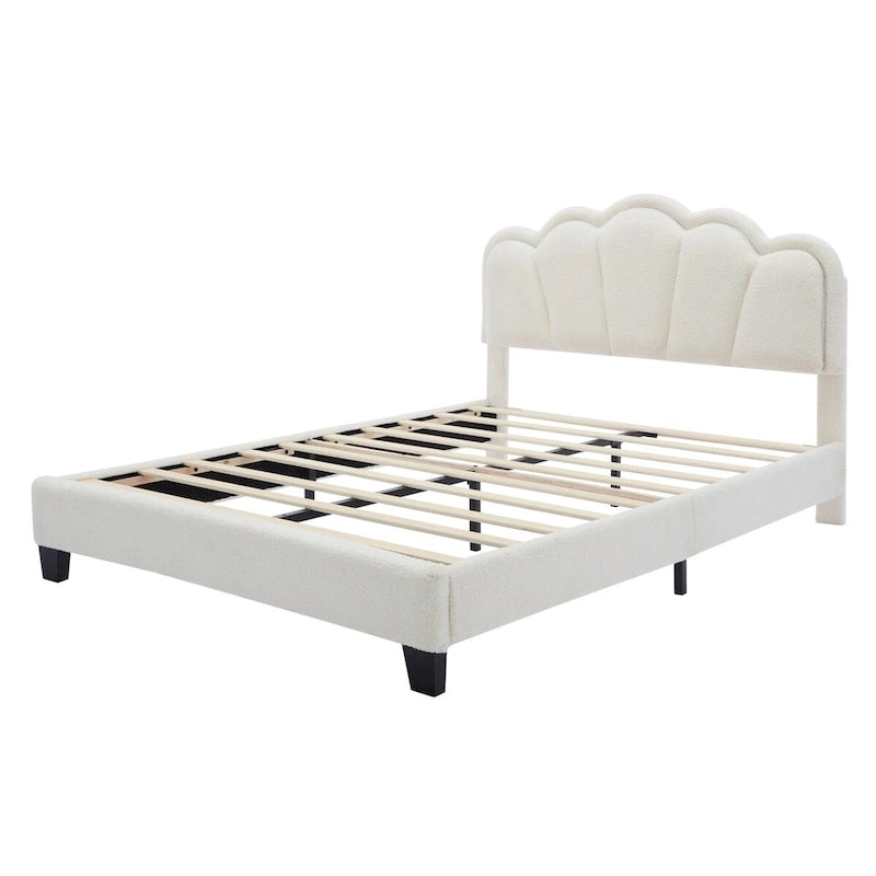 Ensemble de chambre 2 pièces avec cadre de lit LED et banc de rangement – Grand lit/Lit simple