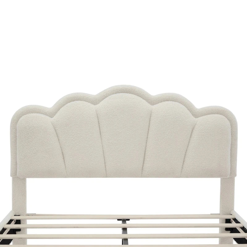Ensemble de chambre 2 pièces avec cadre de lit LED et banc de rangement – Grand lit/Lit simple