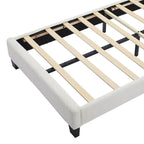 Ensemble de chambre 2 pièces avec cadre de lit LED et banc de rangement – Grand lit/Lit simple