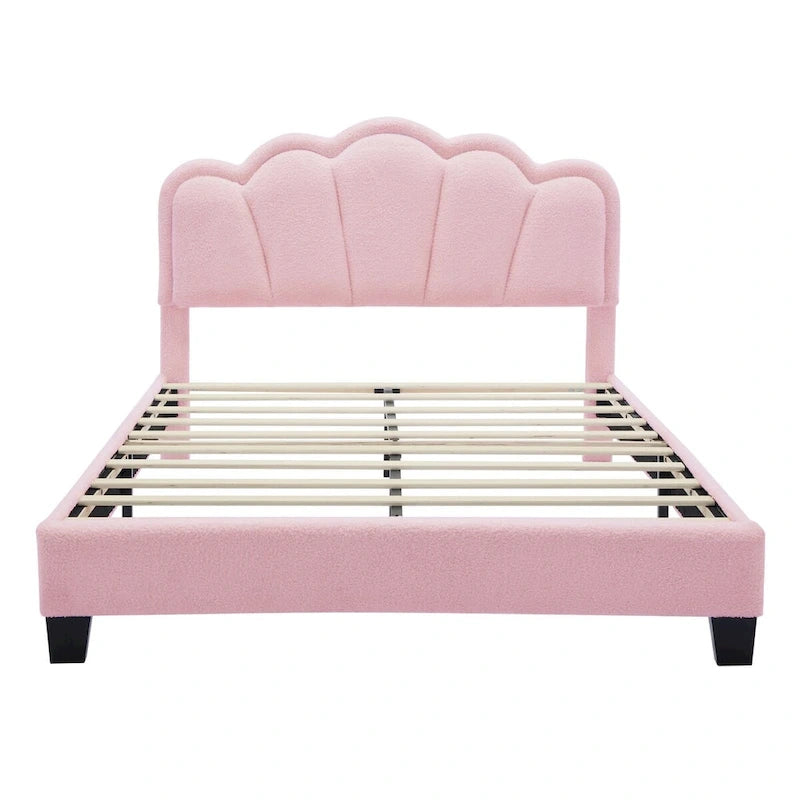 Ensemble de chambre 2 pièces avec cadre de lit LED et banc de rangement – Grand lit/Lit simple