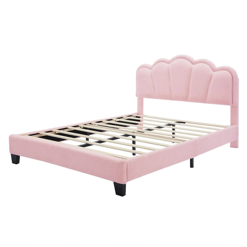 Ensemble de chambre 2 pièces avec cadre de lit LED et banc de rangement – Grand lit/Lit simple