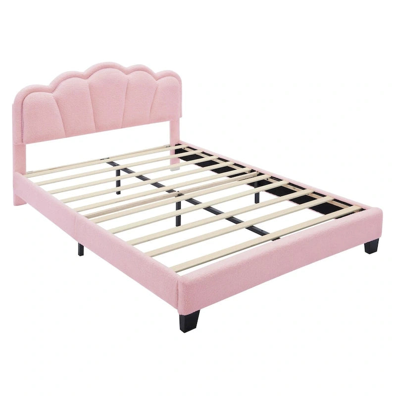 Ensemble de chambre 2 pièces avec cadre de lit LED et banc de rangement – Grand lit/Lit simple