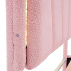 Ensemble de chambre 2 pièces avec cadre de lit LED et banc de rangement – Grand lit/Lit simple
