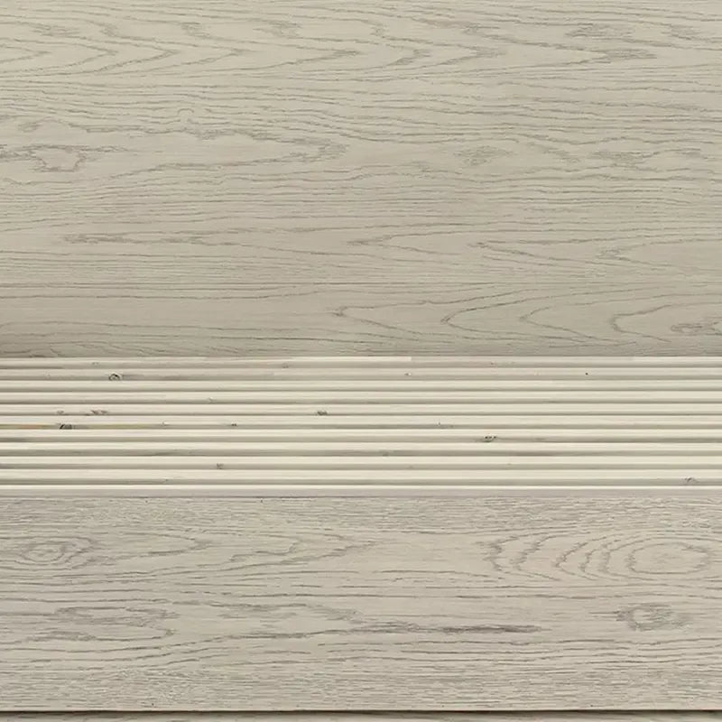 Cadre de lit plateforme King en bois moderne, tête de lit haute, profil bas, gris