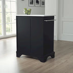 Desserte de cuisine portative à plateau en granit – 31 po L x 18 po P x 35,5 po H