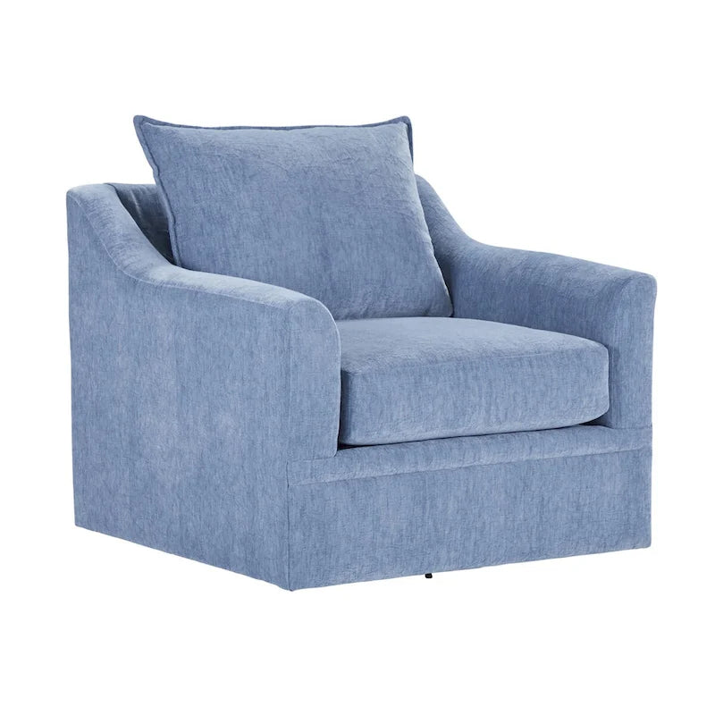 Ensemble de salon 2 pièces avec canapé et fauteuil pivotant