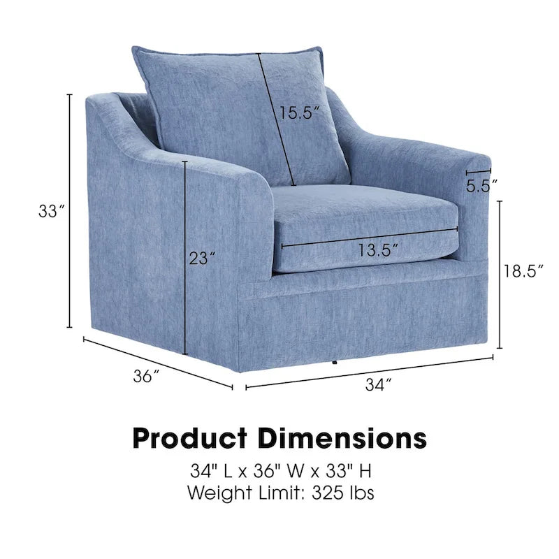 Ensemble de salon 2 pièces avec canapé et fauteuil pivotant