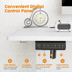 Bureau debout électrique réglable en hauteur – 55 x 24 pouces, bureau d'ordinateur ergonomique assis-debout