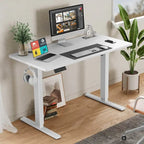 Bureau debout électrique réglable en hauteur – 55 x 24 pouces, bureau d'ordinateur ergonomique assis-debout
