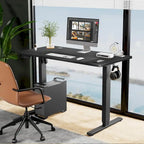 Bureau debout électrique réglable en hauteur – 55 x 24 pouces, bureau d'ordinateur ergonomique assis-debout